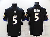 Nike Ravens 5 Marquise Brown Black Vapor Untouchable Limited Jersey,baseball caps,new era cap wholesale,wholesale hats